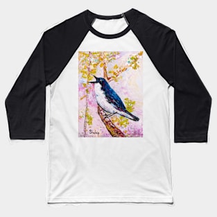 Nightingale On The Tree Baseball T-Shirt